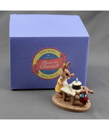 Hallmark Tender Touches Rabbits With Cake Happy Birthday Wishes Figurine... - $20.47 CAD