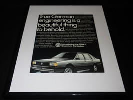 1986 Volkswagen Quantum GL Sedan Framed 11x14 ORIGINAL Vintage Advertise... - $34.64