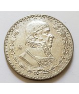 Mexico Silver Peso (Morelos) Coin 1965 KM#459  circulated - £10.13 GBP