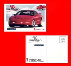 1996 PONTIAC FIREBIRD 2 porte HARDTOP COUPE FABBRICA CARTOLINA A COLORI... - £4.98 GBP