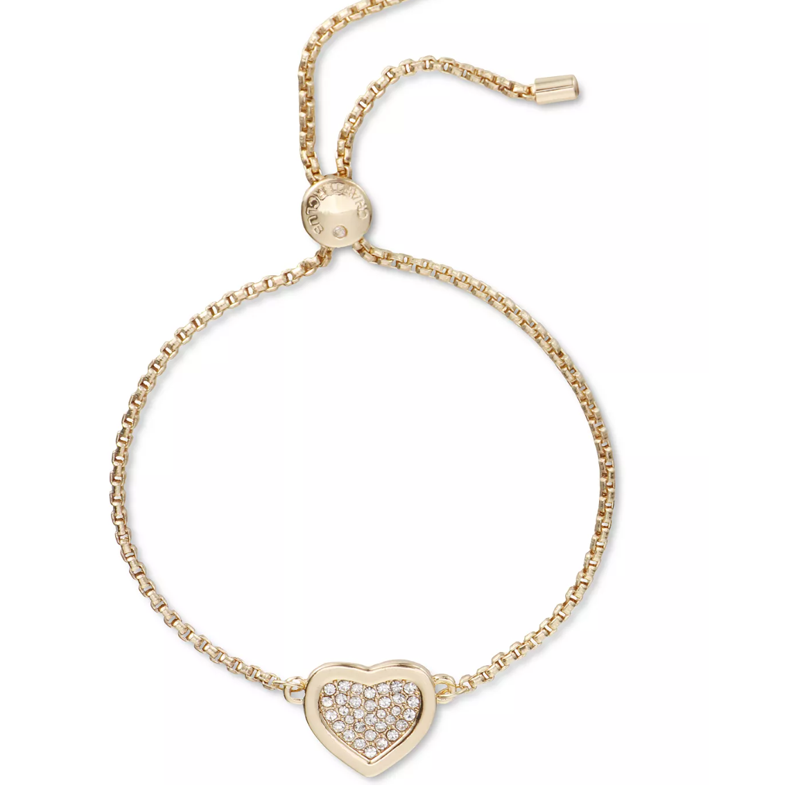 Primary image for Charter Club Gold-Tone Pave Heart Slider Bracelet