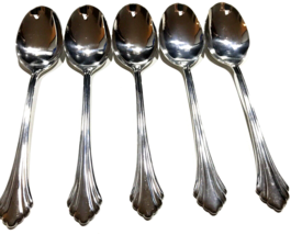 (5) Oneida REMBRANDT Distinction Deluxe 6 3/4 Place Spoons Tablespoons S... - $49.49