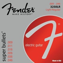 Fender 3250LR Nickel-Plated Steel Bullet-End Electric Guitar Strings - £19.75 GBP