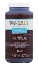 Waverly Inspirations 60761E Chalk Paint Wax, Matte, Antique Brown, 16 fl oz - £19.94 GBP