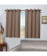 Plow &amp; Hearth Madison Double Blackout Curtain Panels Driftwood 40&quot;x45&quot; 1... - £35.34 GBP