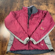 Mountain Hardwear Pimaloft Purple Gray Reversible Fill Zip Jacket Womens Size M - £23.18 GBP