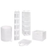 Simply Essential ~ Five (5) Piece ~ Fabric ~ Closet Organizer Set ~ WHITE - €30,06 EUR Simply Essential ~ Five (5) Piece ~ Fabric ~ Closet Organizer Set ~ WHITE - €30,06 EUR