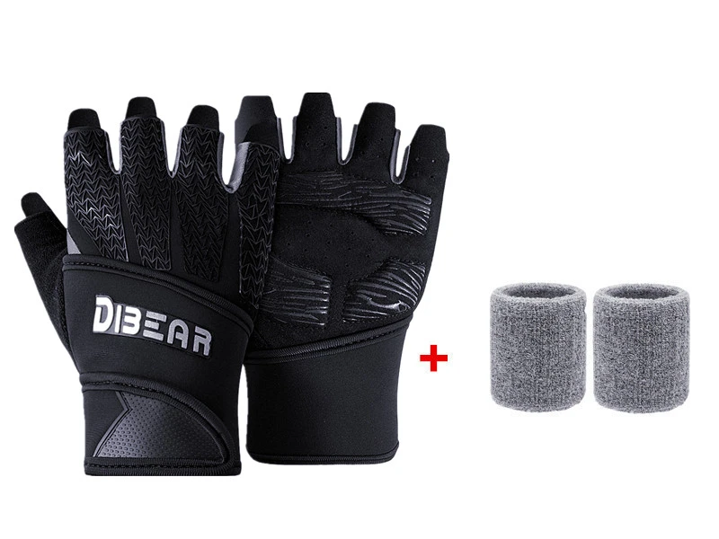 Half Finger Fitness Gloves Bodybuilding Weightlifting Anti-Slip Crossfit Dumbbel - £83.48 GBP