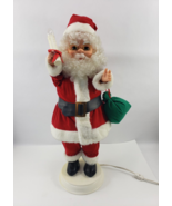 Vintage Rennoc Christmas Figure Santa Claus Animated Lights Up Candle SE... - $1,000.30 MXN
