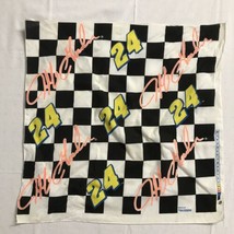 Vintage Nascar #24 Jeff Gordon Checkered Flag 22&quot; Bandanna High Performance - £13.83 GBP