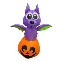 Halloween Inflatable Bat &amp; Pumpkin Blow up Yard Decoration 3.5’ - £25.00 GBP