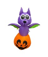 Halloween Inflatable Bat &amp; Pumpkin Blow up Yard Decoration 3.5’ - £23.30 GBP