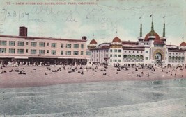 1907 Hotel and Bath House Ocean Park California CA Postcard E14 - $9.99