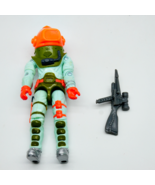 Deep Six G.I. Joe 1989 Hasbro Vintage Action Figure With Helmut &amp; Gun Gr... - $18.80