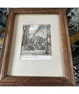 Herta Czoernig Hand Colored Etching  F. Schubert House Wien Gerburtshaus... - $129.99