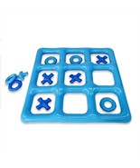 INFLATABLE TIC TAC TOE Pool All ages Game Floating Toy Blue Pool Candy - £15.72 GBP