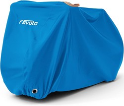 Favoto Bike Cover Waterproof Outdoor Bicycle Cover For 2-3 Bikes Uv Snow Wind - £28.52 GBP