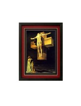 Dali Crucifixion Custom Framed &amp; Mated Finest Quality - £51.62 GBP+