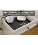 Non-Slip Shelf &amp; Drawer Liner 12x36 Black – Non-Adhesive, Washable, Trim... - €7,57 EUR
