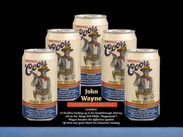 Coors Beer Tribute John Wayne Vintage Can Photo 12x8in Metal Sign Bar De... - €23,74 EUR
