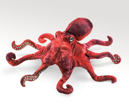Red Octopus Puppet - Folkmanis (2974) - £30.85 GBP