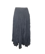 Vtg Wrangler Women S Skirt Asymmetric Hem Crinkle Whimsygoth Goth Witchy... - $29.17