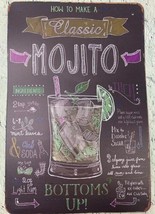 Metal Wall Decor How to Make A Classic Mojito 8 x 12 in Fun Decoration - £16.18 GBP