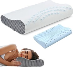 Neck Pillow Memory Foam Pillows for Sleeping, Contour Pillows - £13.95 GBP