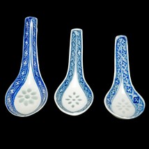 Set of Three Hand Painted Chinese Porcelain Spoons early 20th Century - £72.84 GBP