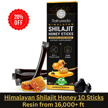 10 Pure Himalayan Shilajit Honey Sticks with Organic Honey, Naturally Sw... - $19.99