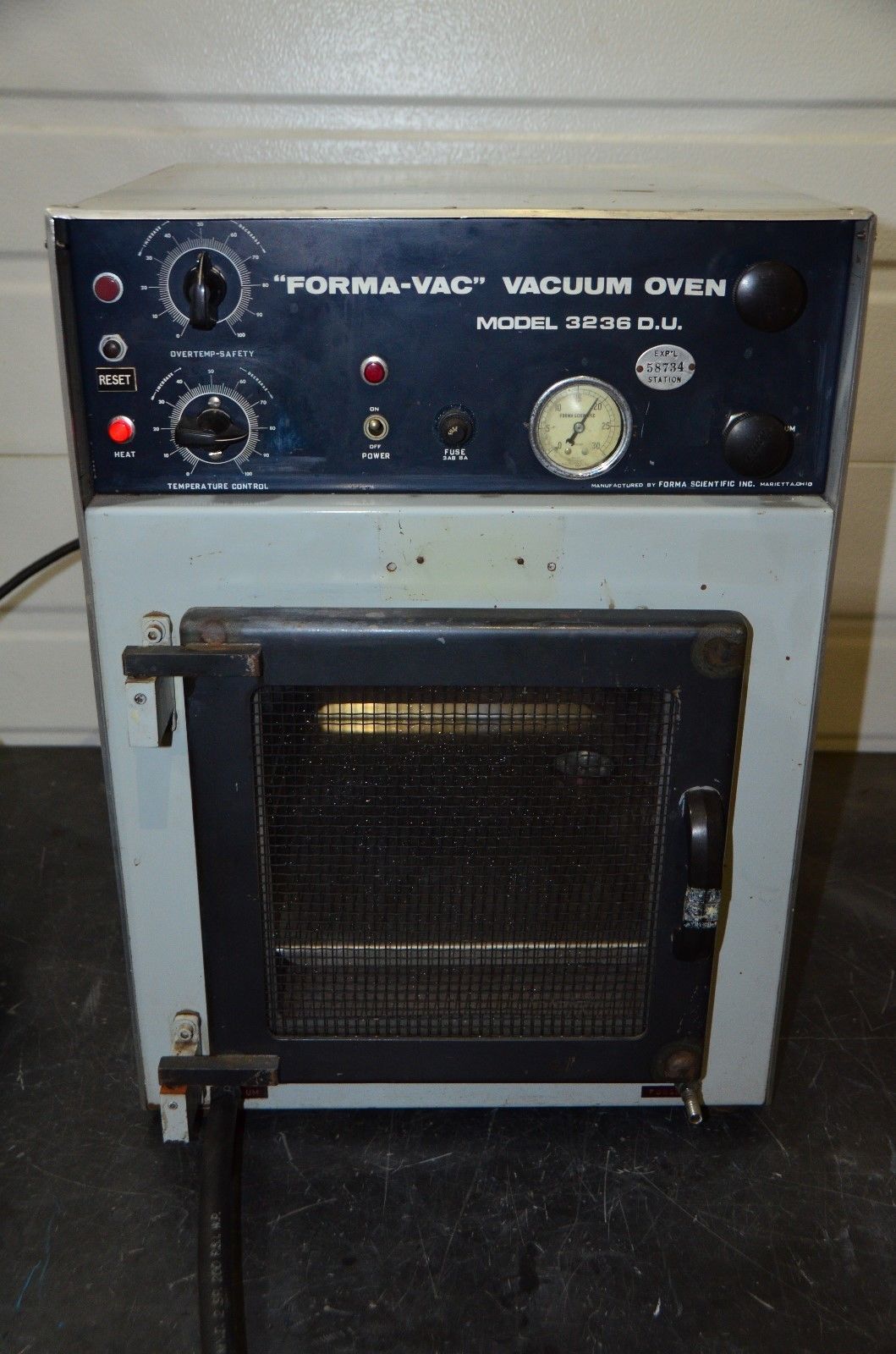 Forma Scientific 3236 D.U. Forma-Vac Vacuum Oven 10x14x10&quot; 0.8 Cu-Ft 115... - $688.05