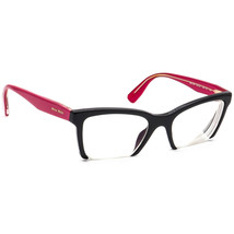 Miu Miu Eyeglasses VMU 04N 1AB-1O1 Black/Pink Half Rim Frame Italy 52[]20 140 - £120.18 GBP