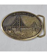 Vintage San Francisco Belt Buckle Golden Gate Bridge Scenic Souvenir BOH... - $11.24