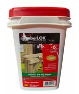 NEW 250 Screws FastenMaster LedgerLOK Structural Wood Screws 6&quot; 152mm - $222.99 CAD
