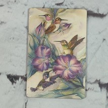 Hummingbirds with Flowers Picture Refrigerator Fridge Magnet  - $6.92