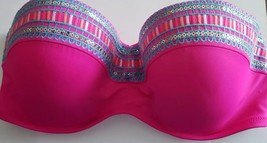 Shade &amp; Shore ~ Light Lift Bikini Top ~ VACAY DIVA PINK ~ Women&#39;s Size 34D - £11.76 GBP