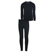 Athletic Works Black Boys Thermal Underwear Set 2-Piece New XS - £5.90 GBP
