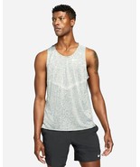 Nike Men&#39;s Dri-FIT Rise 365 Running Tank Grey/Heather Size Medium - $49.47