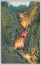 Night View Famous Seven Falls South Cheyenne Canon Colorado Illuminated Postcard - £11.42 GBP