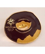 2002 Salt Lake City Winter Olympics Chocolate Glazed Doughnut Pin - £19.94 GBP