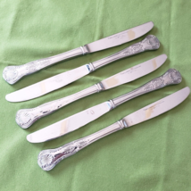 Reed &amp; Barton Select Stainless Kings Pattern 5 Dinner Knives Korea 9 1/8&quot; - £18.50 GBP