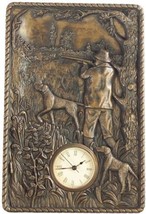 Wall Clock MOUNTAIN Lodge Hunting Scene Resin Battery Not Included Hand-... - £180.07 GBP