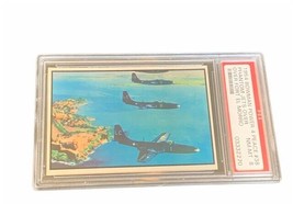 Power for Peace 1954 Military trading card PSA 8 vtg #38 Phantom Jet El Morro - £116.81 GBP
