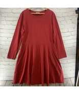 Vetior XXL Red Dress Womens Sz XL Long Sleeve Simple Classic - $19.79