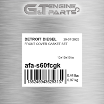 AFA-S60FCGK Front Cover Gasket Set Fits Detroit Diesel (New Aftermarket) - £97.84 GBP