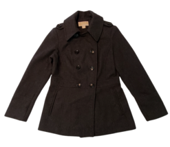 Michael Kors Women&#39;s Charcoal Gray Double Breasted Pea Coat Size Small L... - £23.05 GBP