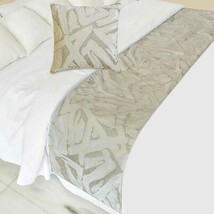 Frosted Grace - White Frosted Grace Decorative Bed Runner and Pillow Cover - $71.16+