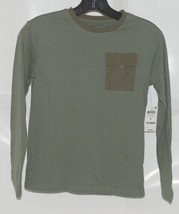 Epic Threads Long Sleeve Boys Chest Pocket Artichoke Color Small Shirt image 1