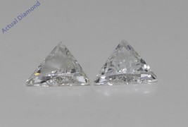 A Pair of Triangle Cut Natural Mined Loose Diamonds (1.14 Ct,I Color,I1 Clarity) - $1,850.07