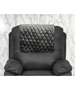 Recliner Genuine Cover Leather Protector Headrest Black Furniture Slipcover - $44.65+